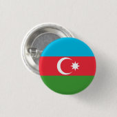 Azerbeidzjaanse vlag, vlag van Azerbeidzjan Ronde Button 3,2 Cm (Voorkant /achterkant)