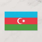 Azerbeidzjaanse vlag, vlag van Azerbeidzjan Visitekaartje (Voorkant)