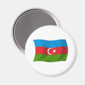 Azerbeidzjaanse vlagmagneet magneet (Voorkant / Achterkant)