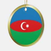 Azerbeidzjaanse vlagornament keramisch ornament (Links)