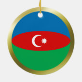 Azerbeidzjaanse vlagornament keramisch ornament (Achterkant)