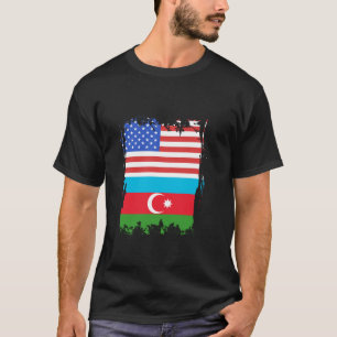 Azerbeidzjan Amerika VS Azerbeidzjaanse Vlag Azerb T-shirt
