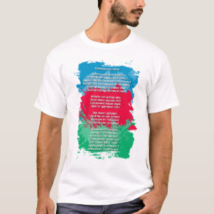 Azerbeidzjan - Azcharbaycan marşı T-Shirt