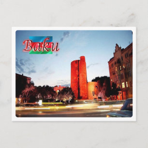 Azerbeidzjan - Bakoe - Maiden - toren - Briefkaart