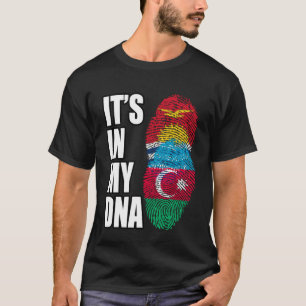 Azerbeidzjan en Kiribati Mix DNA erfgoed vlag T-shirt