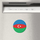 Azerbeidzjan Fisheye Vlag Magneet (Insitu (Vaatwasser))
