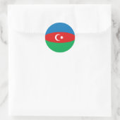 Azerbeidzjan Fisheye Vlag Sticker (Tas)