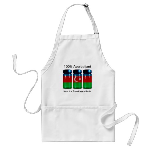 Azerbeidzjan Flag Spice Jars Apron Standaard Schort (Voorkant)
