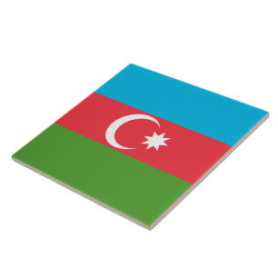 Azerbeidzjan Flag Tegel Tegeltje