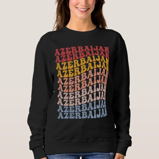 Azerbeidzjan Groovy Retro Azerbeidzjaans Trui (Voorkant)