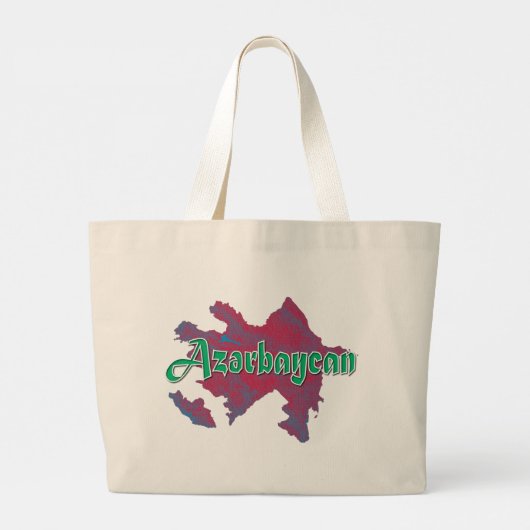 Azerbeidzjan Grote Tote Bag (Achterkant)