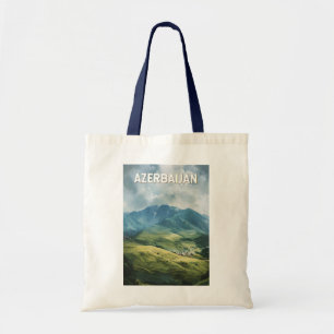 Azerbeidzjan Illustratie Reizen Art Vintage Tote Bag