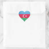 Azerbeidzjan liefde vlag trots hart sticker (Tas)