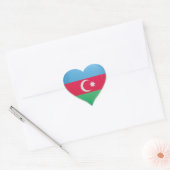 Azerbeidzjan liefde vlag trots hart sticker (Envelop)