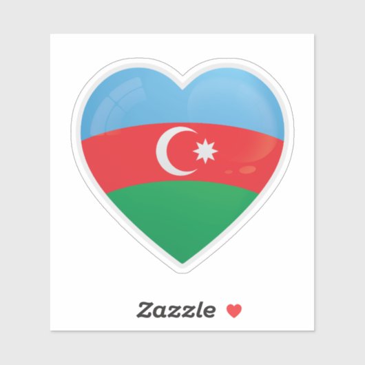 Azerbeidzjan Liefdesicoon Sticker (Vel)