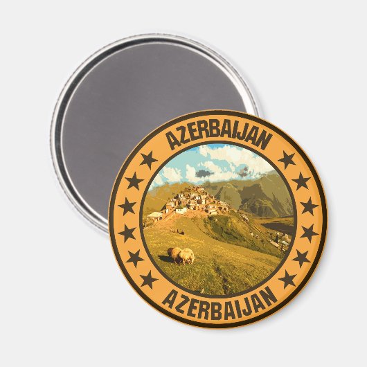 Azerbeidzjan Magneet (Voorkant / Achterkant)