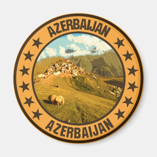 Azerbeidzjan Magneet (Voorkant)