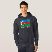 Azerbeidzjan met vlag hoodie (Voorkant volledig)