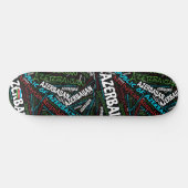 Azerbeidzjan Nationale Trots Wordcloud Skateboard (Horizontaal)