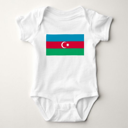 Azerbeidzjan nationale vlag romper (Voorkant)