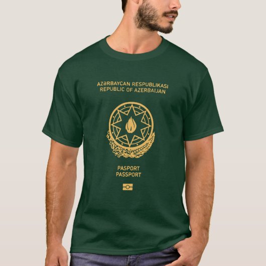 Azerbeidzjan paspoortdekking t-shirt (Voorkant)