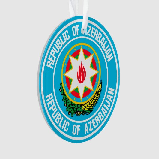 Azerbeidzjan Ronde Embleem Ornament (voorkant)