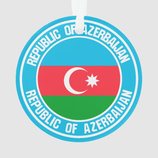 Azerbeidzjan Ronde Embleem Ornament (achterkant)
