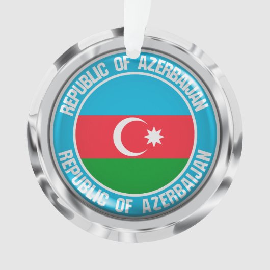 Azerbeidzjan Ronde Embleem Ornament (voorkant)
