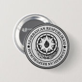 Azerbeidzjan Ronde Embleem Ronde Button 5,7 Cm (Voorkant /achterkant)