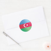Azerbeidzjan Ronde pictogramvlag Sticker (Envelop)