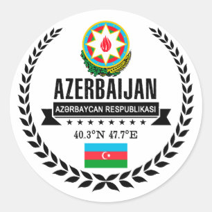 Azerbeidzjan Ronde Sticker