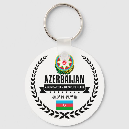 Azerbeidzjan Sleutelhanger (Voorkant)