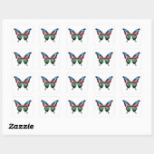 Azerbeidzjan Swallowtail Vlinder Vlag Sticker (Vel)