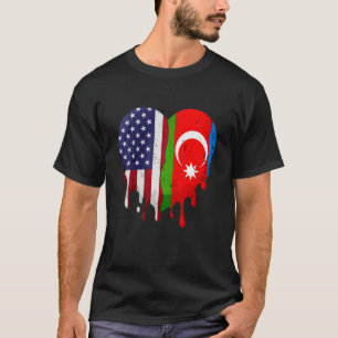 Azerbeidzjan van Amerikaanse Azerbeidzjaanse erfgo T-shirt