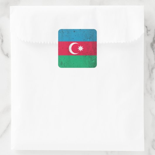Azerbeidzjan Vierkante Sticker (Tas)