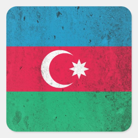 Azerbeidzjan Vierkante Sticker (Voorkant)