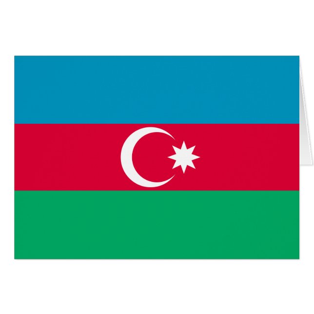 Azerbeidzjan vlag (Voorkant Horizontaal)