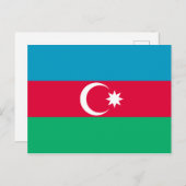Azerbeidzjan Vlag Briefkaart (Voorkant / Achterkant)
