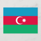 Azerbeidzjan Vlag Briefkaart (Voorkant)
