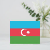 Azerbeidzjan vlag briefkaart (Staand voorkant)