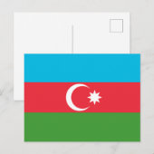 Azerbeidzjan vlag briefkaart (Voorkant / Achterkant)