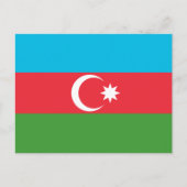 Azerbeidzjan vlag briefkaart (Voorkant)
