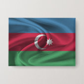 Azerbeidzjan Vlag Button (Voorkant)