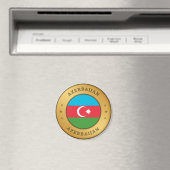 Azerbeidzjan Vlag Button Magneet (Insitu (Vaatwasser))