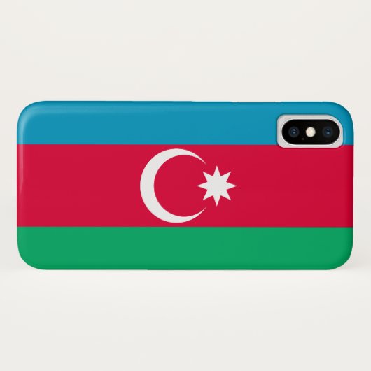 Azerbeidzjan vlag Case-Mate iPhone case (Achterkant (horizontaal))