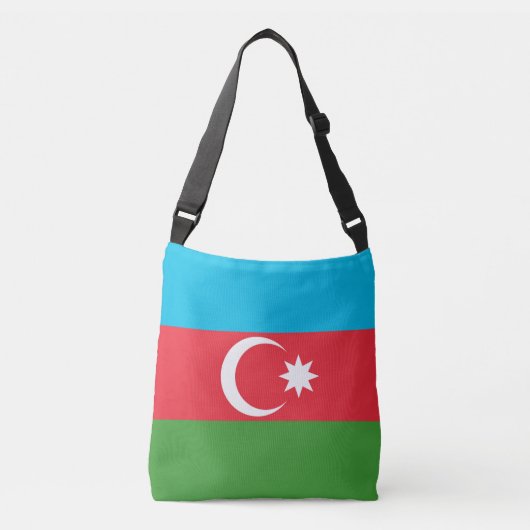 Azerbeidzjan vlag crossbody tas (Voorkant)
