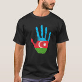 Azerbeidzjan Vlag  Hand Bakoe Azerbeidzjan T-shirt (Voorkant)