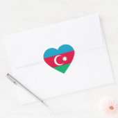 Azerbeidzjan vlag hart sticker (Envelop)