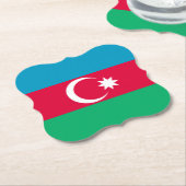Azerbeidzjan vlag kartonnen onderzetters (Gekanteld)