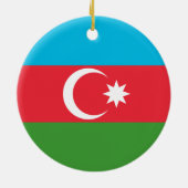 Azerbeidzjan vlag keramisch ornament (Achterkant)